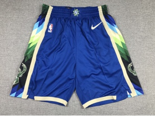 Milwaukee Bucks 2022-23 City Shorts Blue