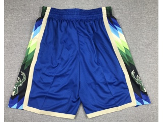 Milwaukee Bucks 2022-23 City Shorts Blue