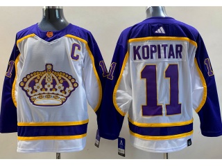 Adidas Los Angeles Kings #11 Anze Kopitar 2023 Reverse Jersey White