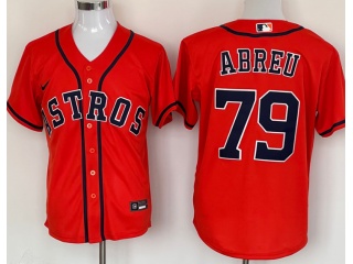 Nike Houston Astros #79 Abreu Cool Base Jersey Orange