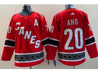 Adidas Carolina Hurricanes #20 Sebastian Aho 2023 Reverse Jersey Red