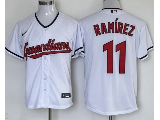 Cleveland Guardians #11 Jose Ramirez Cool Base Jersey White