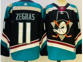 Adidas Anaheim Ducks #11 Trevor Zegras Hockey Jersey Black 