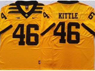 Iowa Hawkeyes #46 George Kittle Jersey Yellow 