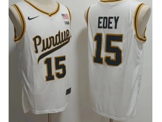 Purdue Boilermakers #15 Zach Edey Jersey White 