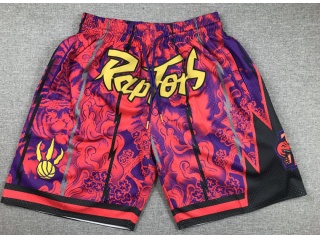 Toronto Raptors Tiger Year Shorts Red