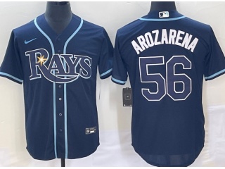 Tampa Bay Rays #56 Randy Arozarena Cool Base Jersey Black