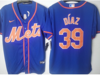 Nike New York Mets #39 Edwin Diaz Cool Base Jersey Blue 