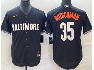 Baltimore Orioles #35 Adley Rutschman City Cool Base Jersey Black 