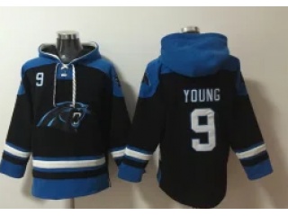 Carolina Panthers #9 Bryce Young Hoodies Black