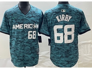 Seattle Mariners #68 George Kirby 2023 All Star Jerseys Green 