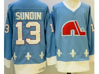 Colorado Avalanche #13 Mats Sundin Throwback Jersey Blue