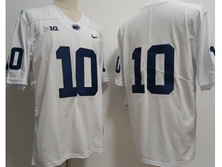 Penn State Nittany Lions #10 Nicholas Singleton Jersey White 