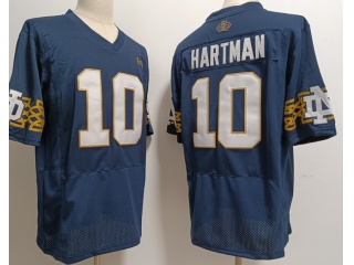 Norte Dame Fighting Irish #10 Sam Hartman 2023 Aer Lingus Classic Jersey Blue