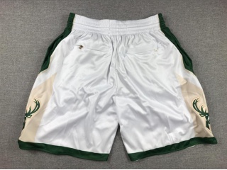 Milwaukee Bucks Throwback Shorts White