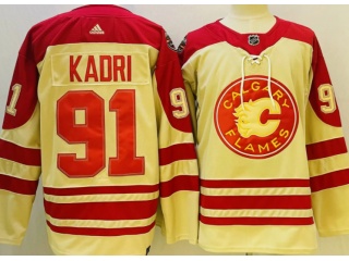 Calgary Flames #91 Nazem Kadri Classic Jersey Cream 