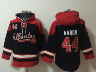 Atlanta Braves #44 Hank Aaron Hoodie Blue