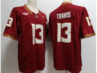 Florida State Seminoles #13 Jordan Travis New Style Limited Jersey Red