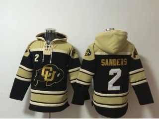 Colorado Buffaloes #2 Shedeur Sanders Hoodie Black