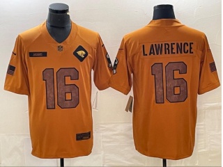 Jacksonville Jaguars #16 Trevor Lawrence 2023 Salute to Service Limited Jersey Brown