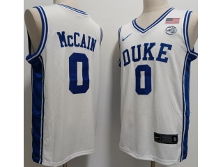 Duke Blue Devils #0 Jared McCain Jersey White