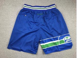 Seattle Seahawks Throwback Just Don Shorts Blue 