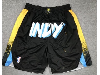 Indiana Pacers With Pockets Shorts Black City 