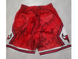 Chicago Bulls Dragon Year Mitchell Ness Shorts Red