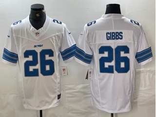 Detroit Lions #26 Jahmyr Gibbs Vapor F.U.S.E. Limited Jersey Legacy White