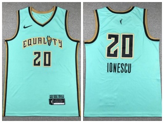 Nike Equality New York Liberty #20 Sabrina Lonescu Jersey Teal