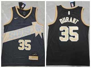 Phoenix Suns #35 Kevin Durant 2024 Jersey Black Golden