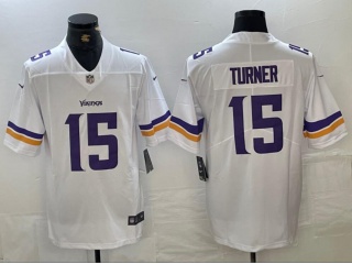 Minnesota Vikings #15 Dallas Turner Limited Jersey White