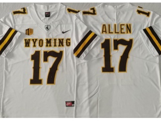 University of Wyoming #17 17 Josh Allen Limited Jersey White