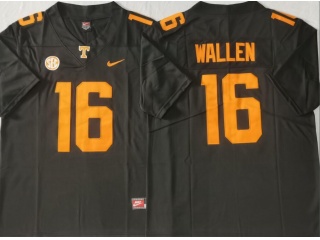 Texas Longhorns #16 Morgan Wallen Jersey Black