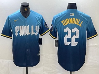 Philadelphia Phillies #22 Spencer Turnbull 2024 City Cool Base Jersey Blue 