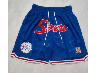 Philadelphia Sixers Throwback Short Blue