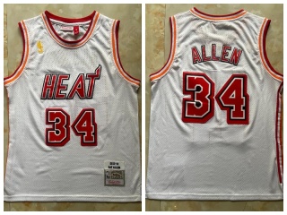 Miami Heat #34 Ray Allen Throwback Jersey White