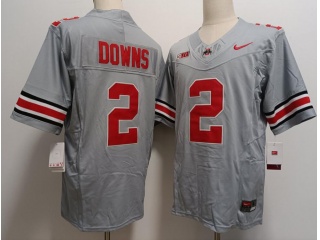 Ohio State Buckeyes #2 Caleb Downs Limited Jersey Grey