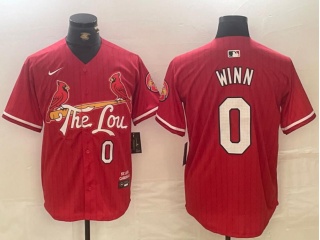 St. Louis Cardinals #0 Masyn Winn 2024 City Connect Limited Player Jersey Red