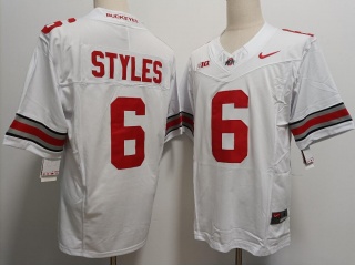 Ohio State Buckeyes #6 Lorenzo Styles Jr. Limited Jersey White