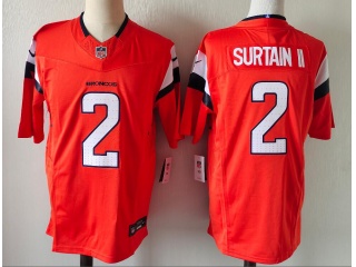 Denver Broncos #2 Pat Surtain II Vapor F.U.S.E. Limited Jersey Orange