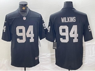 Las Vegas Raiders #94 Christian Wilkins Limited Jersey Black