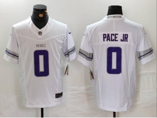 Minnesota Vikings #0 Ivan Pace Jr. Vapor F.U.S.E Limited Jersey White