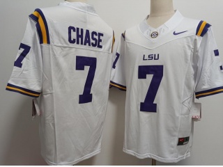 LSU Tigers #7 Ja'Marr Chase Limited Jersey White