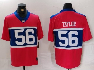 New York Giants #56 Lawrence Taylor Vapor F.U.S.E. Limited Jersey Century Red