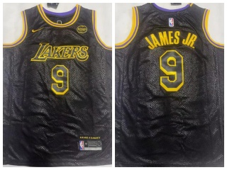 Los Angeles Lakers #9 Bronny James Jr. Jersey Black City