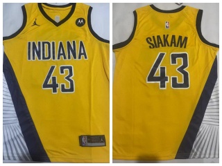 Indiana Pacers #43 Pascal Siakam Jersey Yellow