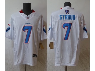 Houston Texans #7 C.J. Stroud Throwback Vapor F.U.S.E. Limited Jersey White