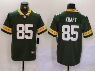 Green Bay Packers #85 Tucker Kraft Vapor Limited Jersey Green