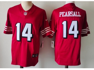 San Francisco 49ers #14 Ricky Pearsall Throwback F.U.S.E Limited Jersey Red